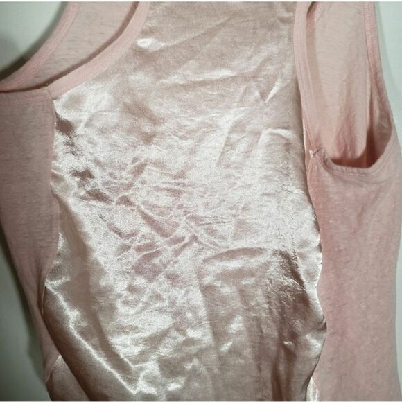 Express Linen Satin Soft Pink Flowy Tank Sleeveless Blouse Size L - Picture 4 of 7